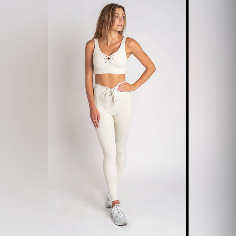 Year of Ours Football Legging and Bra Set